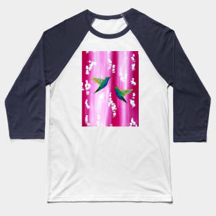 Pink 3 Baseball T-Shirt